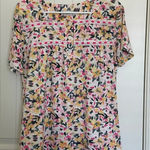 Joan Vass EUC |  women’s patterned lace‎ decorated top — medium Photo 0