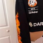 Darc Sport X SSDD Wolves Womens Black Crop Sweatshirt Hoodie Size Medium NWOT Photo 2