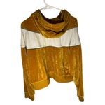 Nike Women's Velour Hoodie XXL Gold Colorblock Casual Fall Wear Photo 1