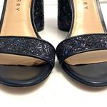 Katy Perry Black Chunky Glitter Sequin Rounded Heel Shoes Size 9 Photo 1
