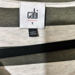 CAbi 3995 Striped Playoff Hoodie Long Sleeve Top Small Olive Green Thumb Holes Photo 6