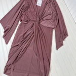 MISA Los Angeles NWT  Teget Draped Mini Cocktail Dress Mauve Wedding Size XS Photo 0