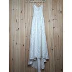 NWT Lulus Arabella White Jacquard Basque Waist Maxi Dress Wedding Cocktail Sz S Photo 1