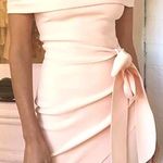 Off Shoulder Belted Dress Pink Photo 0