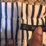 ZARA  Basic Striped Tie Waist Shorts High Rise Casual Summer Women's‎ L Photo 2