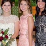 Pink flower cocktail dress Photo 2