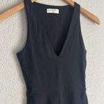 Aritzia Babaton Black V Neck Romper XXS Athletic Athleisure Loungewear Vacation Photo 3