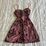 Urban Outfitters  Pink Graphic Dress Photo 3