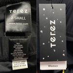 Terez  Black Rib Piping Racing Stripe Perforated Leggings XS NWT Photo 4