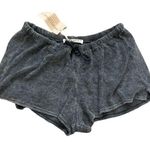 Project Social T NWT Terry Drawstring Waist Shorts | Charcoal Grey | Medium Photo 0