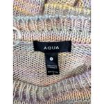 AQUA  Pastel Knit Sweater Colorful Striped Pullover‎ Crew Neck Casual Top M Photo 7