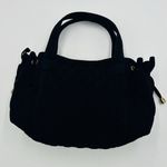 Vera Bradley  Black Quilted Cinched Side Top Handle Handbag Tote Purse Photo 2