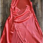 Retrofête Retrofete Sabrina Dress Coral Size Medium Halter Open Back NWT Maxi Sleeveless Photo 5