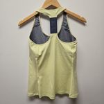 Nike Dri-Fit Sports Bra Tank Top Women's sz Lg Light Yellow Swoosh Workout Run Photo 1