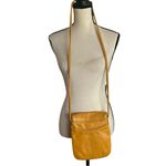Tignanello Mustard Leather Crossbody Handbag. Yellow Photo 2