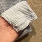 Old Navy Women's Icy Blue Fuzzy Ribbed Knit Long Sleeve Top Shirt Size Medium Photo 6