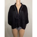 Volcom New. black kimono top. Small. Retails $129 Photo 6