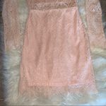 Lulus  Appetite For Seduction Lace Dress Blush Pink Wedding, Graduation, College Photo 4