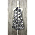 Lulus  Women's XS Black Floral Halter Swing Dress Short‎ Casual Photo 5