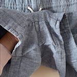 Athleta  Cabo Linen 4” Shorts in Chambray Blue Pull-On Travel Size 10 Photo 4