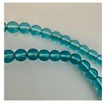 Givenchy blue and gold tone gripoix glass beaded necklace Photo 6