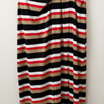 Lane Bryant  | Maxi Skirt Stripe Striped Autumn Orange Tan Black | Size 14/16 Photo 0