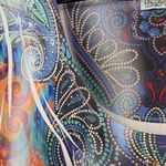 Unity World Wear Boho Sequin Top Sz 3X Y2K Paisley Festival Southwest Hippie Orange Photo 2