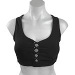 Soul Black Lace Up Racerback Keyhole Activewear Fitness Gym Sports Bra Size M Size M Photo 0