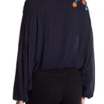 Free People  Up and Away Embroidered Floral Blouse Photo 1