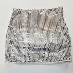 superdown Erin Mini Skirt in Silver Medium Photo 7