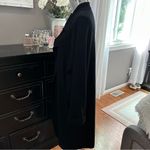 SOIA & KYO Black Slouch Coat Midweight Drape Jacket Size M Photo 5