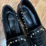 Maje  Leather studded loafers size 38 7.5 USA Photo 2