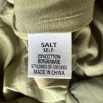 Roolee Salt Puff Sleeve Ramie Cotton Natural Snap Front Belted Modest Dress M Green Size M Photo 3