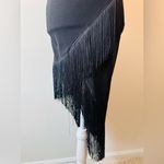 SheIn  Fringe Asymmetrical Bodycon Dress Black Size XS Photo 6