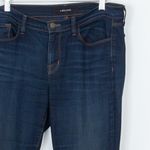 J Brand Womens Stove Pipe Mid Rise Denim Skinny Jeans Size 28 Dark Wash Staple Photo 2