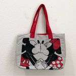 Disney Mickey & Minnie Mouse Kissing 2- Sided Canvas Tote Bag New (Old Stock) Photo 4