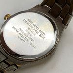 Anne Klein ladies Quartz analog date watch gold silver tone bracelet size 7” run Photo 6