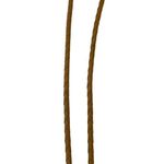 Handmade Leather Horse Medallion Western Bolo Tie EUC OS Cowgirl Tan Gold Tone Photo 3