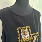 Bonworth Vintage Black Animal Graphic Sleeveless Tank Top Photo 3