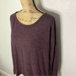 American Eagle  Womens size M Purple Long Sleeve Knit Open Back Top Round Neck Photo 33