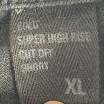 Eunina Black Lulu Super High Rise Shorts Frayed Hem Photo 4