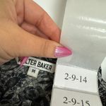 Walter Baker  Shirt Womens Medium Black Floral Button Up Jeny Ruffle Georgette Photo 4