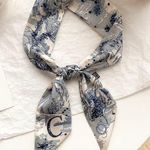 Initial / Letter C Thin Purse Scarf / Hairband / Scarf Photo 0