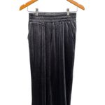 NUDE Crushed Velvet Joggers High Waisted Relaxed Loose Sweatpants Gray Small Photo 81