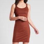 Athleta hyper focused bra dress in powervita in dried cinnamon brown size small Photo 0
