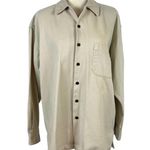 American Eagle Vintage 80s Outfitters Beige Button Fron Lightweight Shacket S Photo 10