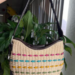 Brighton Woven Shoulder Bag with Multicolor Accents Photo 0
