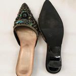 Vintage Y2K Whimsygoth Gothic Gold Green Brown mules pumps sandals kitten heels sequins & beading #evening #party Size 6 Great for formal occasions & casual outings Comfortable &stylish Photo 2