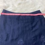 Dress Barn FREE with purchase! linen embroidered sequin skirt lined 10 Photo 3