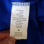 Sequin Hearts  Blue Dress Prom Formal Holiday Accordion Shift Rhinestones Medium Photo 9